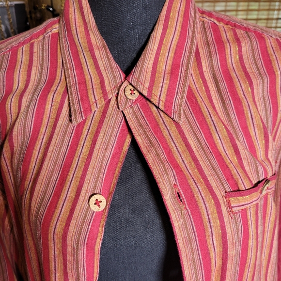 VINTAGE 80'S LIZ WEAR STRIPED TUNIC AND PANTS - Picture 8 of 11